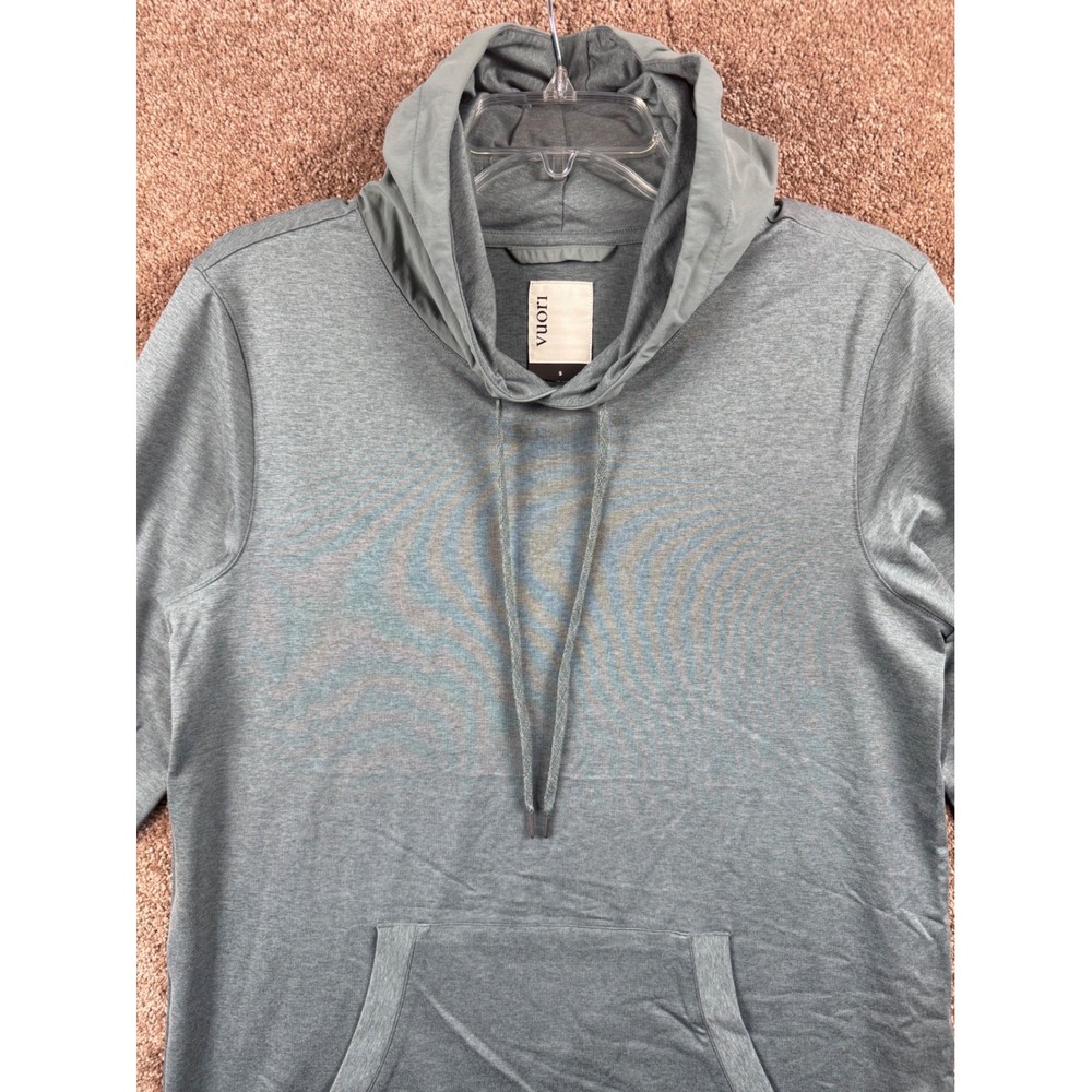 Vuori Sunday Elementary Hoodie Mens Small Heathered Green DreamKnit Pullover